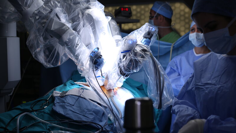 Robotic arm used in surgery