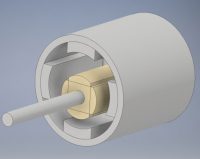 coaxial magnetic torque coupler illustration