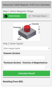 samarium-cobalt-magnet-pull-force-calculator